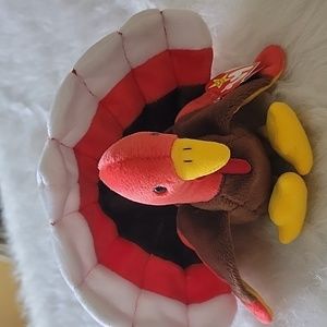 TY BEANIE BABY Turkey "Gobbles" Collectible Plush